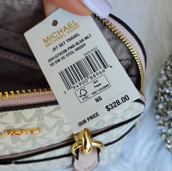 NEW 🎀 Michael Kors Mini Purse Crossbody & Card Holder Bundle Set - Picture 12 of 13